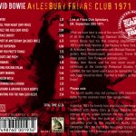 David Bowie Aylesbury Friars Club 1971 Back